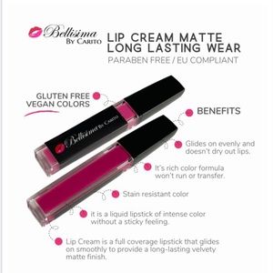 Lip cream matte. Wine color